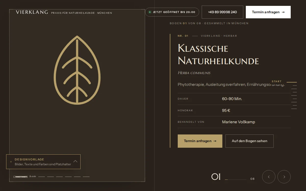 Kopfbereich des Entwurfs Wurzel